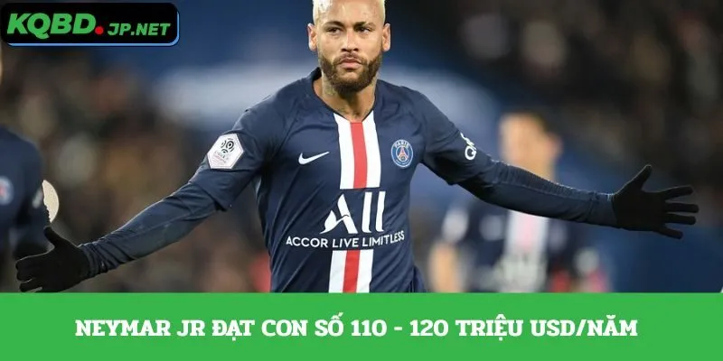 Neymar Jr đạt con số 110 - 120 triệu USD/năm